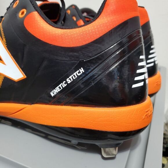 Mens Size 16 Black Orange New Balance 4040v5 Metal Baseball Cleats L4040B05 NWOB - Picture 10 of 14